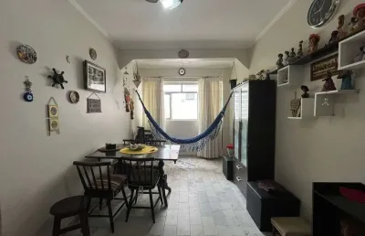Apartamento 2 dormitórios com vista para o mar na ocian, praia grande/sp