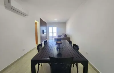 Apartamento 2 dormitórios sendo 2 suite na vila caiçara de frente para o mar.