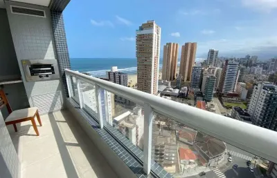 Lançamento de 1 dormitório com vista mar - boqueirão