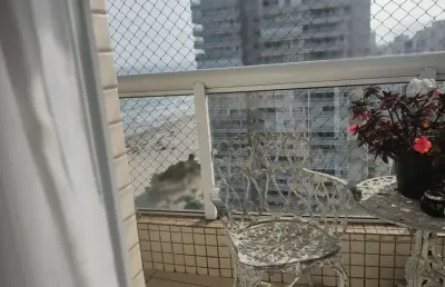 Charmoso apartamento 4 dormitórios com vista para o mar em aviação, praia grande
