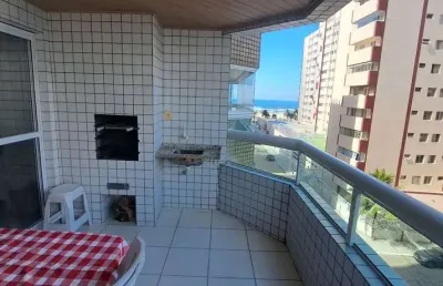 Apartamento 02 dormitórios vista mar na vila guilhermina.