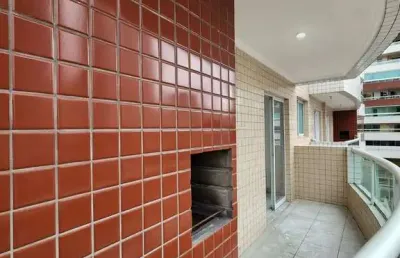 Apartamento de 01 dorm sendo 01 suíte na guilhermina com sacada gourmet.