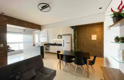 Apartamento com 2 quartos à venda na avenida presidente castelo branco, 12786, vila caiçara, praia grande, 64 m2 por r$ 525.000