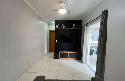 Apartamento 1 suíte + lavabo com 59m² + 1 vaga de garagem no canto do forte.