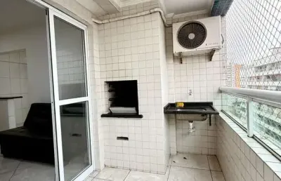 Ótimo apartamento de 1 dormitório com churrasqueira na sacada na ocian /pg