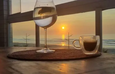 Apartamento de 2 dormitórios 1 suíte vista mar no maracanã - praia grande - sp