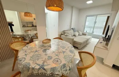 Apartamento mobiliado vista mar de 1 suíte no boqueirão – praia grande | sp
