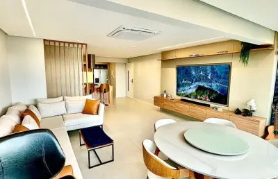 Apartamento de luxo no villa privilege com vista mar