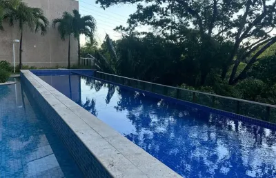 Apartamento elegante com vista mar parcial e infraestrutura completa no cosmopolitan residence – alphaville 1
