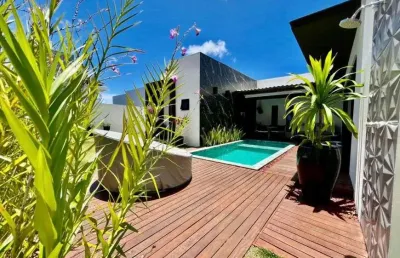 Casa alto padrão - 3 suítes - alphaville litoral norte 1