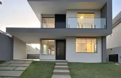 Casa luxuosa - 4 suítes - alphaville litoral norte 2