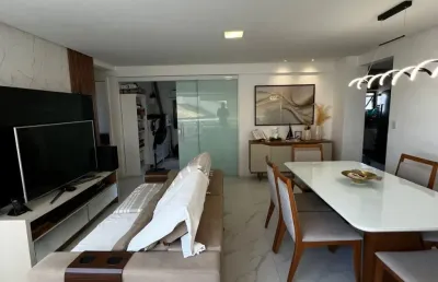 Excelente apartamento de 3/4, nascente, vista mar em armação