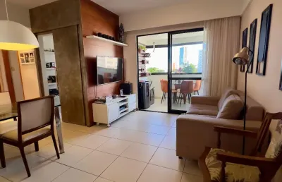 Belíssimo apartamento de 3/4 com suíte e varanda, no stiep
