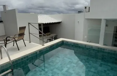 Excelente cobertura  duplex, no caminho das arvores