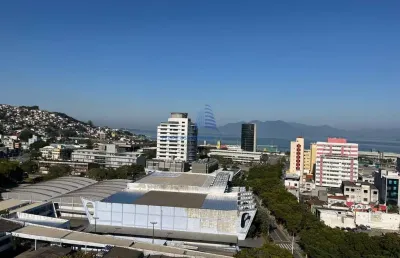 Apartamento cobertura linear em centro, 1 vaga de garagem, florianópolis/sc