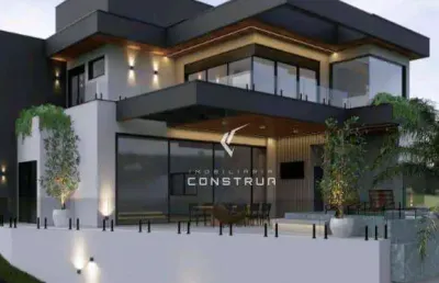 Casa com 4 dormitórios à venda, 410 m² por r$ 7.000.000,00 - alphaville d. pedro 3 - campinas/sp