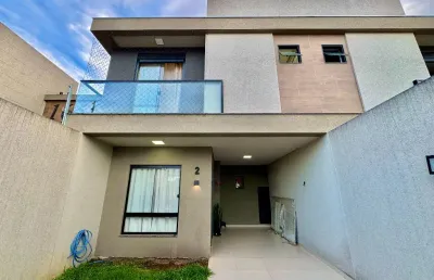 Sobrado semi mobiliado acabamento alto padrão no bairro boqueirão