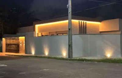 Casa para venda em fortaleza, parquelândia, 4 dormitórios, 2 suítes, 3 banheiros, 4 vagas