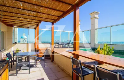 Apartamento cobertura com 360 m² e 4 suítes à venda no condomínio cittá di firenze, jardim ana maria em jundiaí