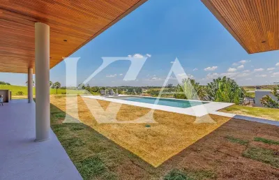 Propriedade térrea e exclusiva na fazenda da grama, sofisticação, design e vista deslumbrante