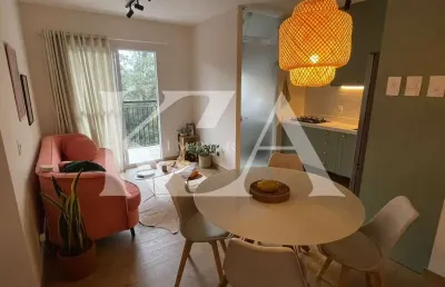 Mobiliado- fatto torres de são josé- locação- com sacada- 2 dormitórios sendo 1 suíte- equipado e com decoração intimista- mude agora mesmo.
