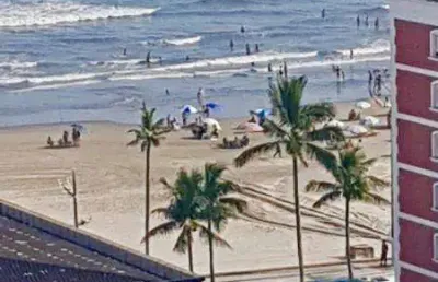 Imóveis na praia para venda em praia grande, tupi, 2 dormitórios, 1 suíte, 1 banheiro, 1 vaga