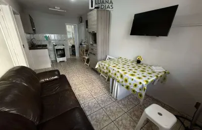 Apartamento para locação no canto do forte - 2 dormitórios, mobiliado.