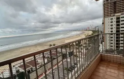 Apartamento para locação no canto do forte - 3 dormitórios, frente mar.