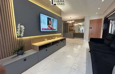 Viva o melhor de praia grande! apartamento de 124 m² no canto do forte