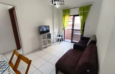Apartamento a venda na guilhermina - 1 dormitório, semi-mobiliado.