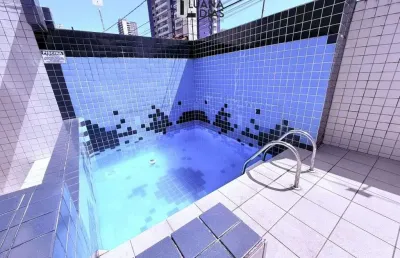 Apartamento para locação na aviação - 2 dormitórios com piscina e churrasqueira