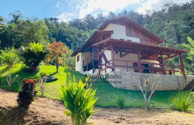 Lindo sítio em domingos martins com 4 dormitórios à venda, 20000 m² por r$ 1.200.000 - circuito vale da estação ,- domingos martins/es