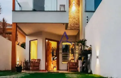 Casa com 3 dormitórios à venda, 146 m² por r$ 1.100.000 - interlagos - vila velha/es