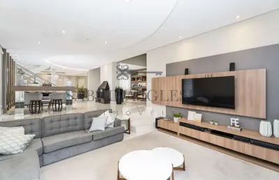 Casa em condomínio fechado com 3 quartos à venda na rua inácio wichnewski, 961, orleans, curitiba, 340 m2 por r$ 3.350.000