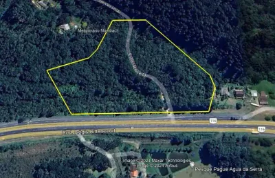Terreno comercial à venda na br 166, km 25, cerne papanduva, campina grande do sul, 35108 m2 por r$ 3.400.000