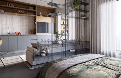 Kitnet / stúdio à venda na rua trajano reis, 458, são francisco, curitiba, 28 m2 por r$ 423.000