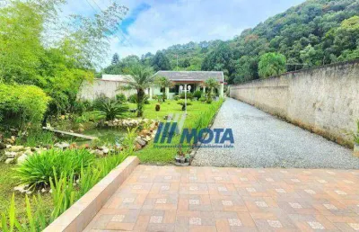 Chácara à venda colombo, casa sede com área 180,00m2, tanque rio, frente para asfalto, 3.239,60m2