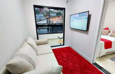 Apartamento com 2 dormitórios, 45 m² - venda por r$ 690.000,00 ou aluguel por r$ 4.500,02/mês - vila floresta - santo andré/sp