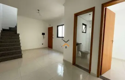 Cobertura com 2 dormitórios à venda, 86 m² por r$ 400.000,00 - jardim alvorada - santo andré/sp