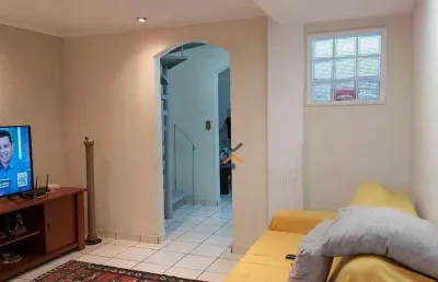 Sobrado com 3 dormitórios à venda, 170 m² por r$ 447.000,00 - jardim ana maria - santo andré/sp
