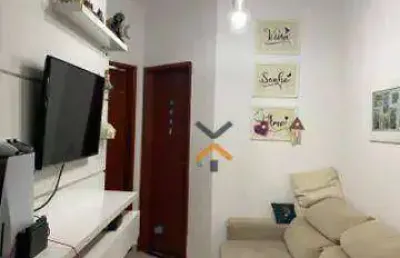 Apartamento com 2 dormitórios à venda, 50 m² por r$ 371.000,00 - vila scarpelli - santo andré/sp