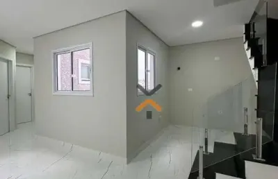 Cobertura com 2 dormitórios à venda, 122 m² por r$ 550.000,00 - vila linda - santo andré/sp