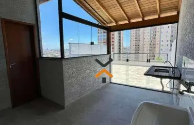Cobertura com 2 dormitórios à venda, 94 m² por r$ 473.000,00 - vila camilópolis - santo andré/sp