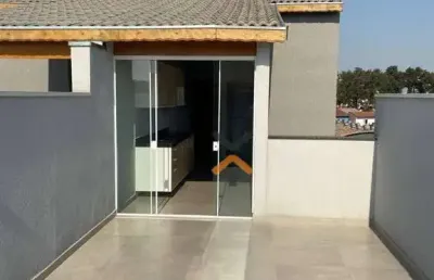 Cobertura com 2 dormitórios à venda, 100 m² por r$ 510.000,00 - vila camilópolis - santo andré/sp