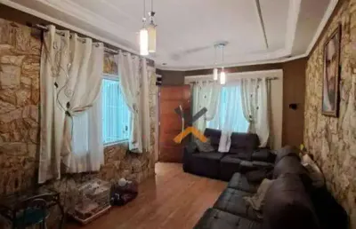 Sobrado com 3 dormitórios à venda, 245 m² por r$ 650.000,00 - parque são vicente - mauá/sp