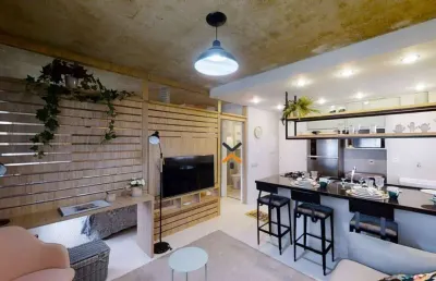 Apartamento com 1 dormitório para alugar, 35 m² por r$ 2.935,79/mês - jardim jamaica - santo andré/sp