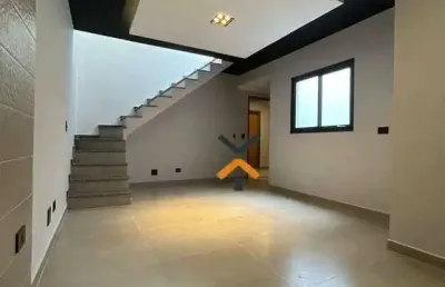 Cobertura com 2 dormitórios à venda, 98 m² por r$ 489.000,00 - vila scarpelli - santo andré/sp