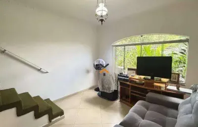 Sobrado com 3 dormitórios para alugar, 196 m² por r$ 3.566,67/mês - parque novo oratório - santo andré/sp