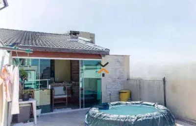 Cobertura com 4 dormitórios à venda, 180 m² por r$ 980.000,00 - jardim - santo andré/sp