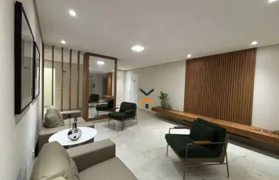 Apartamento com 1 dormitório para alugar, 40 m² por r$ 2.260,51/mês - vila são pedro - santo andré/sp